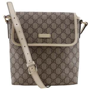 Gucci Flap Messenger Gg Coated Canvas #245762G72B